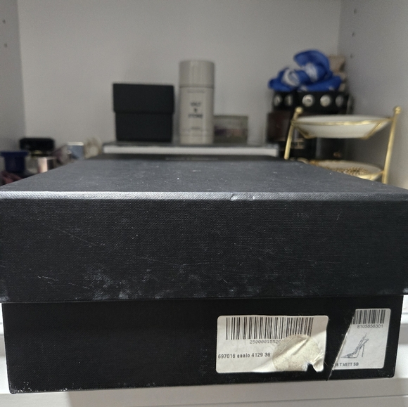 YSL Elegant Blue and Cream Slingback Heels - Picture 7 of 7